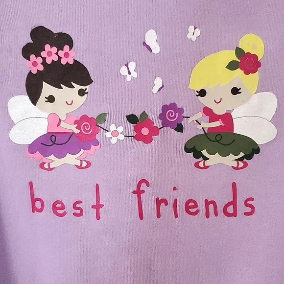 NWT Gymboree Best Friends Fairy Lavender Graphic Tee Toddler Girls Size 3T - Picture 4 of 7